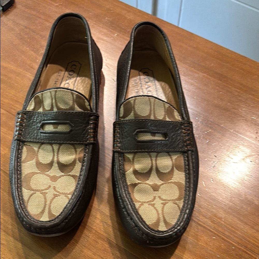Authentic coach loafers or driving moccasins